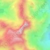 Mappa topografica Grand Pic de Belledonne, altitudine, rilievo