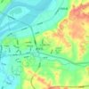 Mappa topografica 东方国际社区, altitudine, rilievo