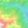 Mappa topografica Poggio le Rosette, altitudine, rilievo