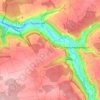 Mappa topografica Burgstall, altitudine, rilievo