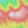 Mappa topografica Mount Pinos, altitudine, rilievo