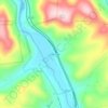 Mappa topografica Lambs Creek, altitudine, rilievo