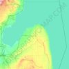 Mappa topografica Huron, altitudine, rilievo