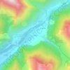 Mappa topografica L'Ubac, altitudine, rilievo