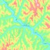Mappa topografica 旦八镇, altitudine, rilievo