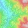 Mappa topografica Castagnorfa, altitudine, rilievo