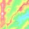 Mappa topografica Santa Rita, altitudine, rilievo
