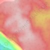 Mappa topografica Boulder Mountain, altitudine, rilievo