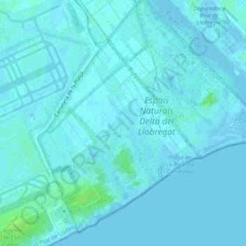 Mappa topografica la Ricarda, altitudine, rilievo