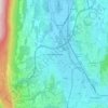 Mappa topografica La Motte-Servolex, altitudine, rilievo