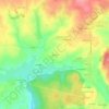 Mappa topografica Gerroué, altitudine, rilievo