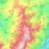 Mappa topografica Ca' di Romagnolo, altitudine, rilievo