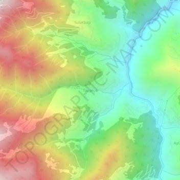 Mappa topografica Taşgeçit, altitudine, rilievo