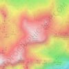 Mappa topografica Pico de Samelar, altitudine, rilievo