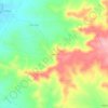 Mappa topografica Perdices, altitudine, rilievo