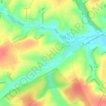 Mappa topografica Sur les Haies, altitudine, rilievo