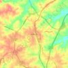 Mappa topografica Reidsville, altitudine, rilievo