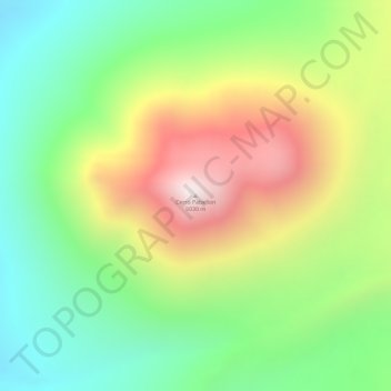 Mappa topografica Cerro Pabellon, altitudine, rilievo