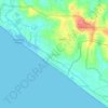 Mappa topografica Pozhiyoor, altitudine, rilievo
