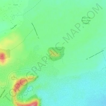 Mappa topografica Kūkiʻi, altitudine, rilievo