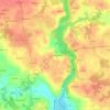 Mappa topografica Saint-Dégan, altitudine, rilievo