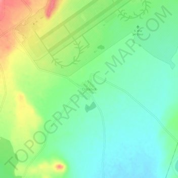 Mappa topografica Ortaova, altitudine, rilievo