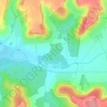 Mappa topografica Le Plesnoy, altitudine, rilievo