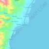 Mappa topografica Tayasan, altitudine, rilievo