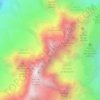 Mappa topografica Aiguille des Ciseaux, altitudine, rilievo