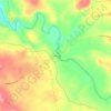 Mappa topografica Hawkinsville, altitudine, rilievo