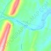 Mappa topografica Waterfall, altitudine, rilievo