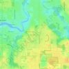 Mappa topografica Aberdeen Creek, altitudine, rilievo