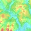 Mappa topografica Le Mayne d'Euche, altitudine, rilievo