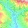 Mappa topografica Pratovecchio, altitudine, rilievo