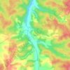 Mappa topografica Boss, altitudine, rilievo
