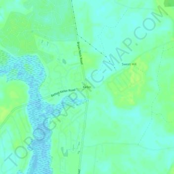 Mappa topografica Keller, altitudine, rilievo
