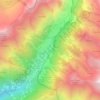 Mappa topografica Le Lac, altitudine, rilievo
