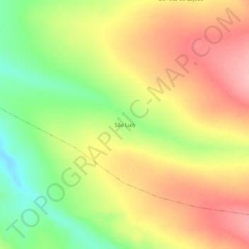 Mappa topografica São Luís, altitudine, rilievo