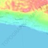 Mappa topografica Bagonbon, altitudine, rilievo
