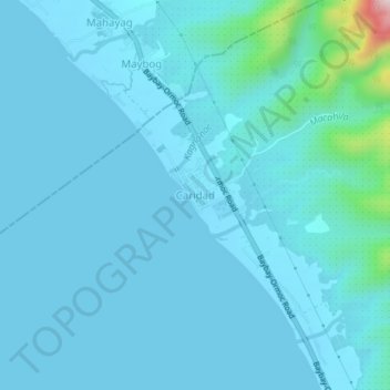 Mappa topografica Caridad, altitudine, rilievo