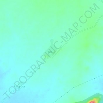 Mappa topografica Jolpur, altitudine, rilievo