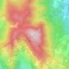 Mappa topografica Monte Zuccone, altitudine, rilievo