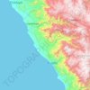 Mappa topografica Province of Ascope, altitudine, rilievo