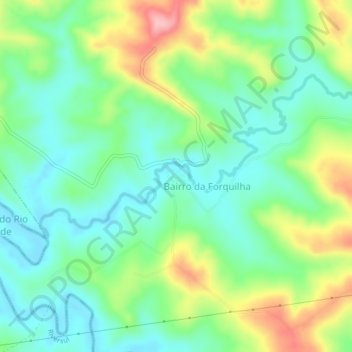 Mappa topografica Proença, altitudine, rilievo