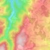 Mappa topografica Beaumont, altitudine, rilievo
