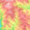 Mappa topografica Lavaud, altitudine, rilievo