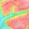 Mappa topografica Gournay en Caux, altitudine, rilievo