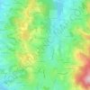 Mappa topografica Les Gendrons, altitudine, rilievo