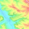 Mappa topografica A Saint-Pé, altitudine, rilievo