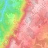 Mappa topografica Bonnefont, altitudine, rilievo